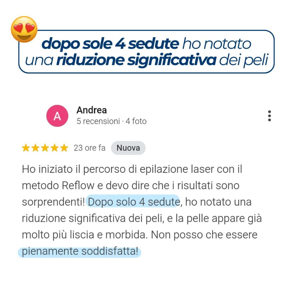 Reflow Center recensioni epilazione laser napoli